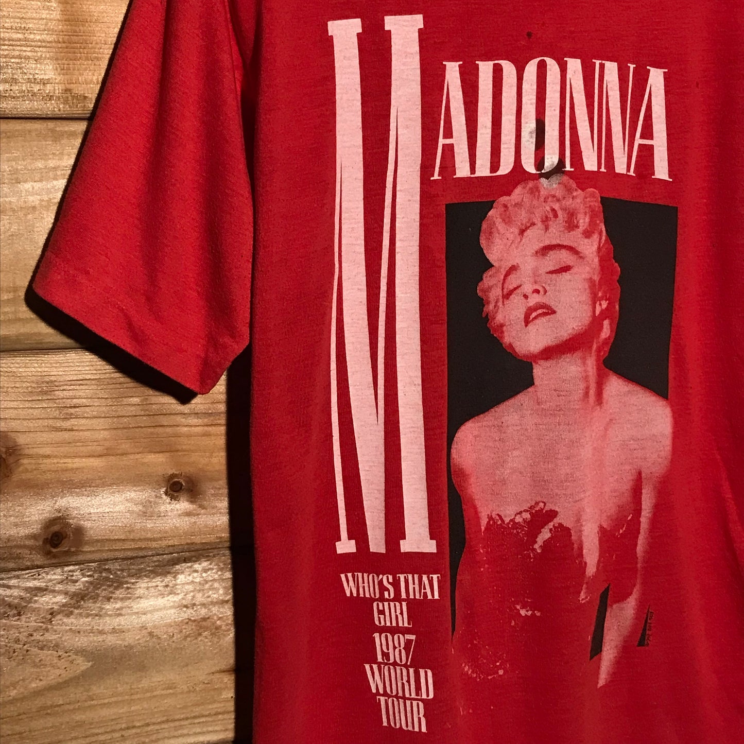 1987 Madonna Who's That Girl World Tour t shirt