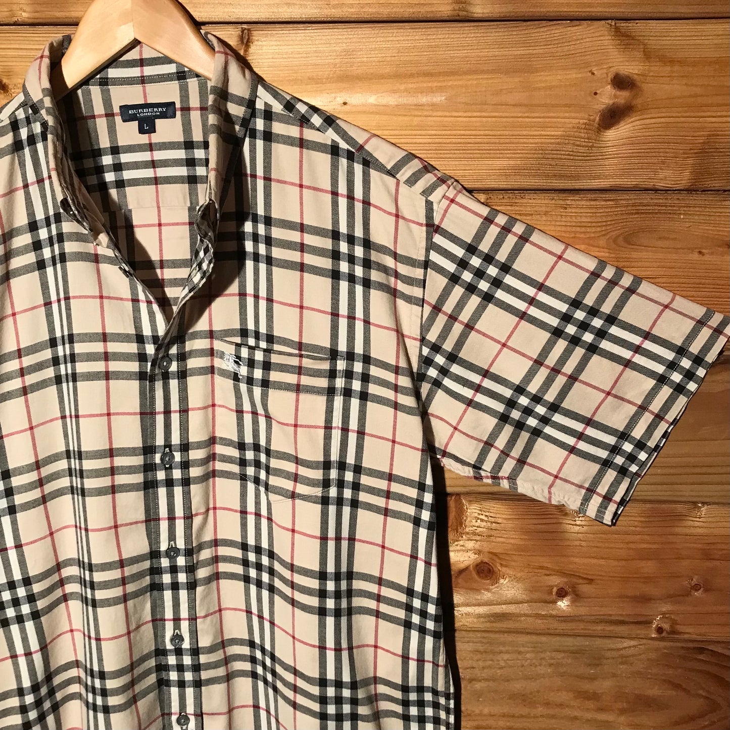 Burberry Nova Check Pattern short sleeve button up shirt