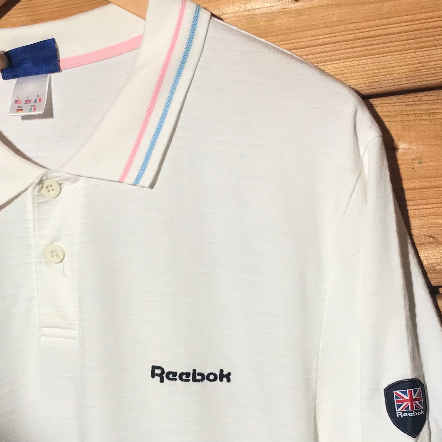 Reebok UK Tonal Striped polo t shirt