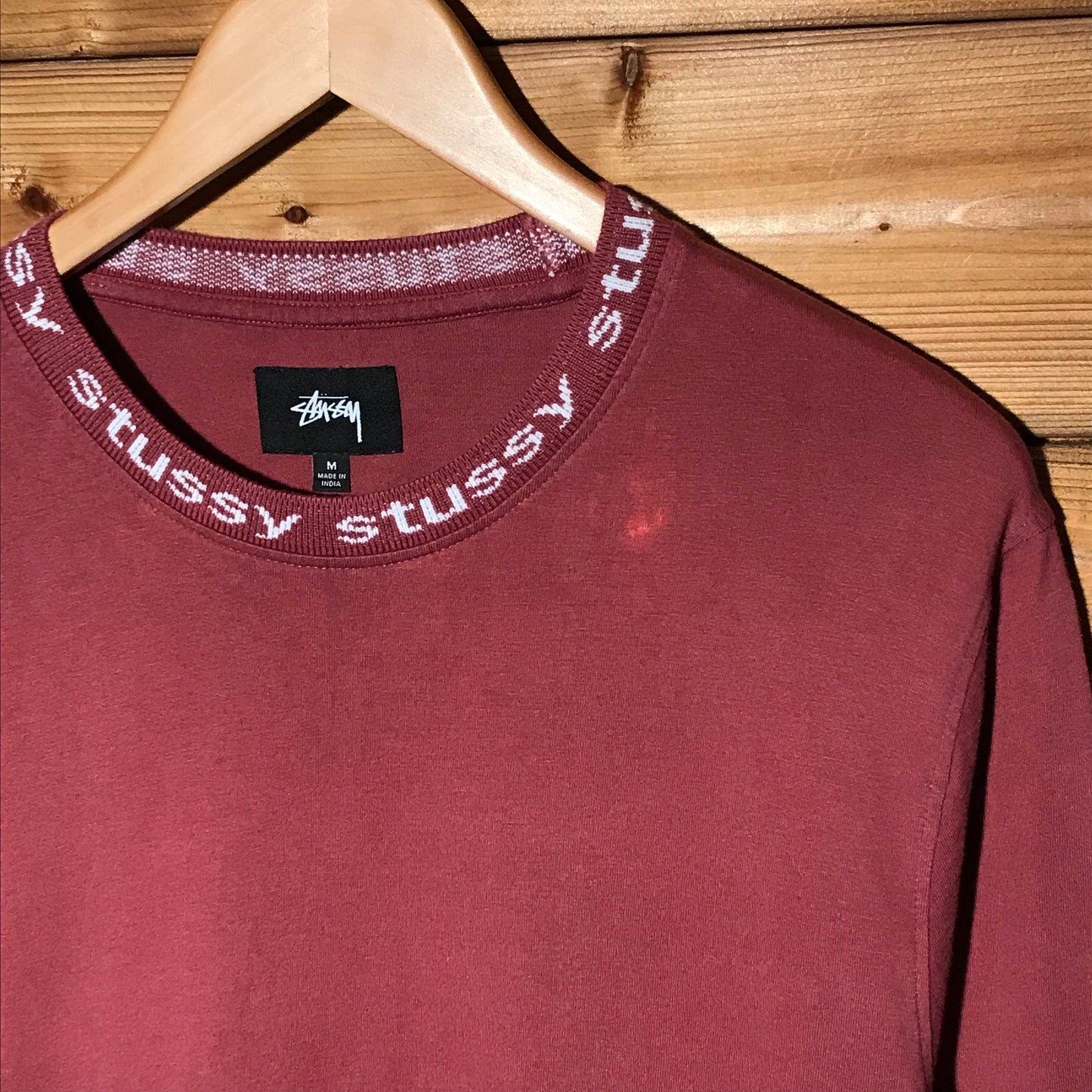 Stüssy Collar Repeat Spellout long sleeve t shirt