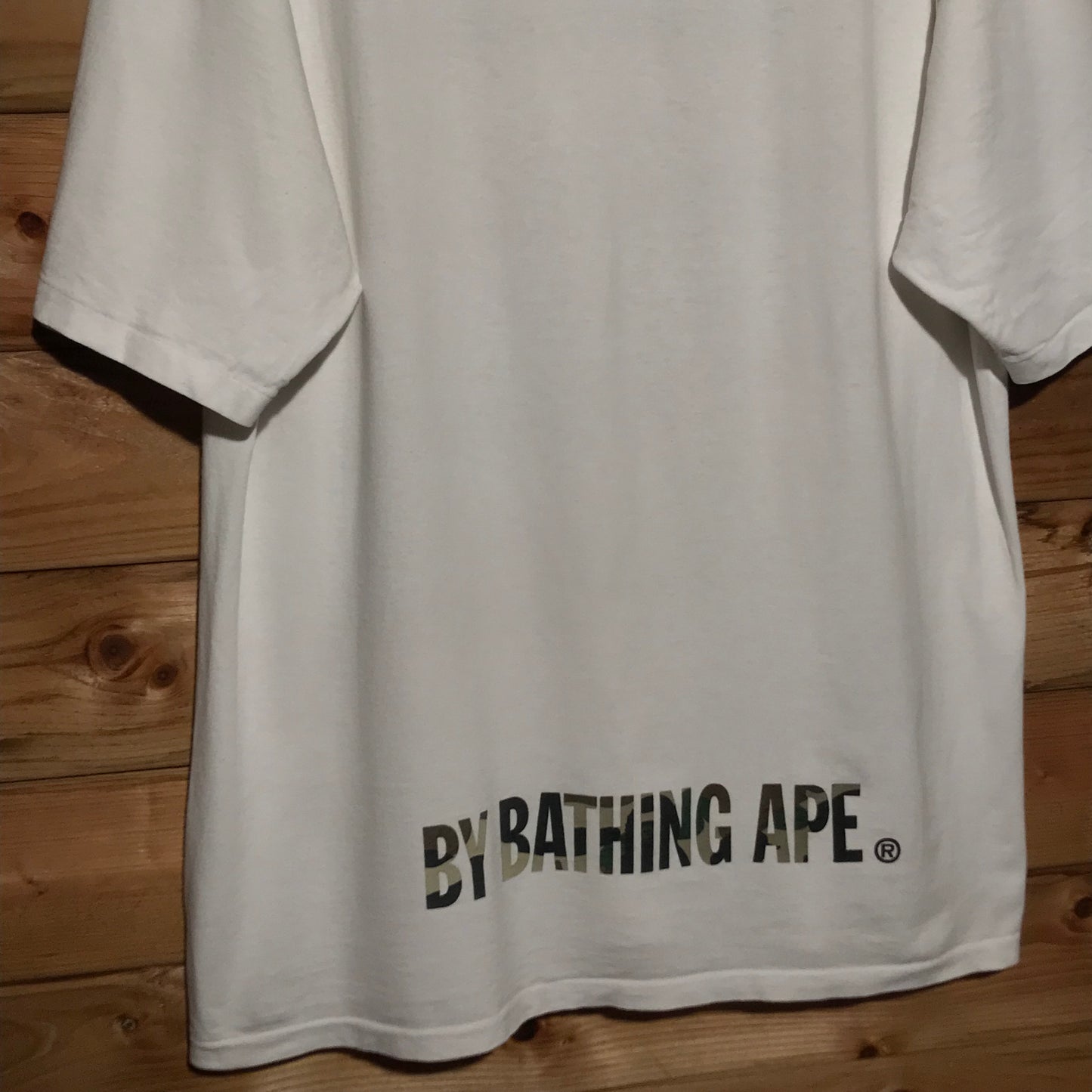 Bape, A Bathing Ape 3M Green Camo Face t shirt