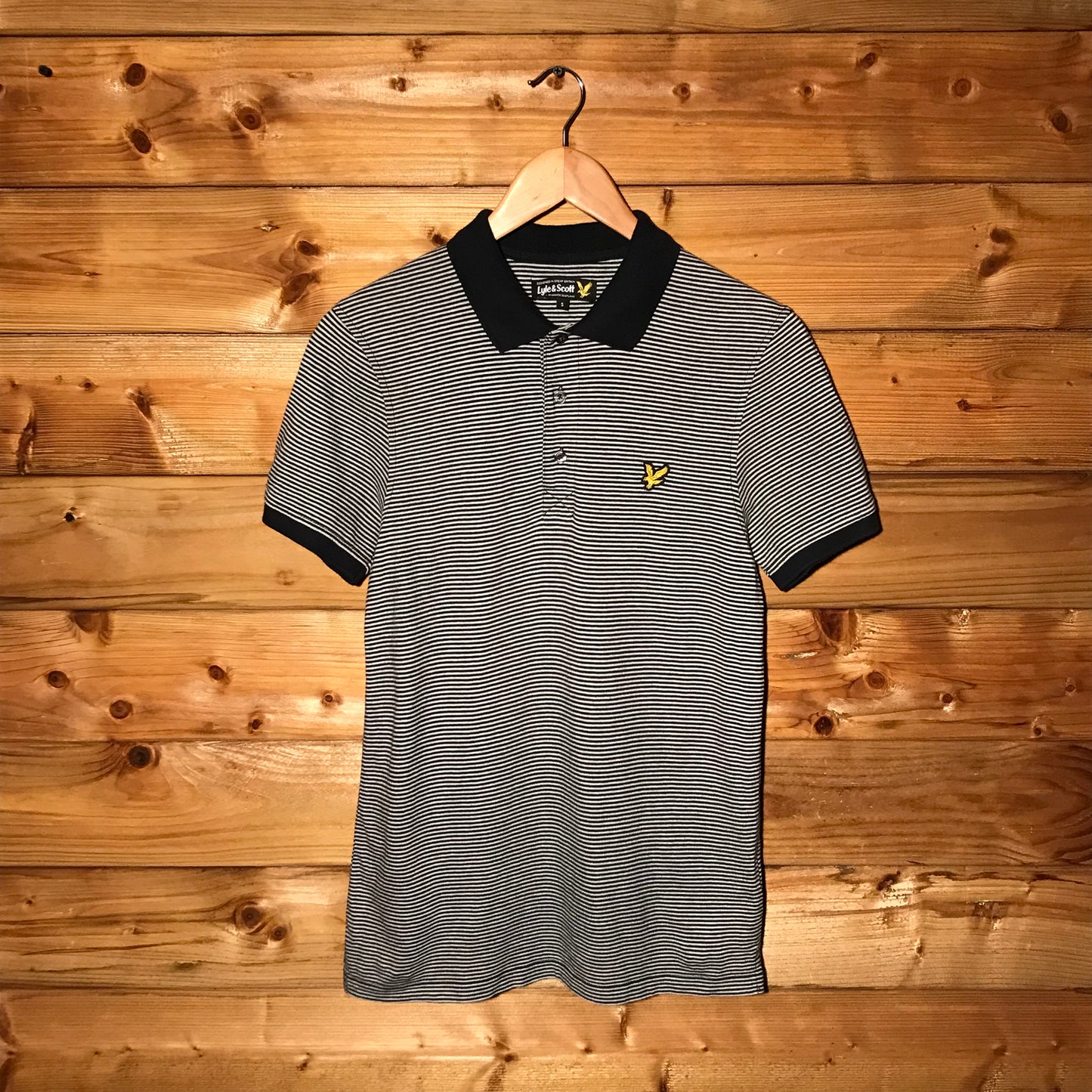 Lyle and Scott Striped polo t shirt