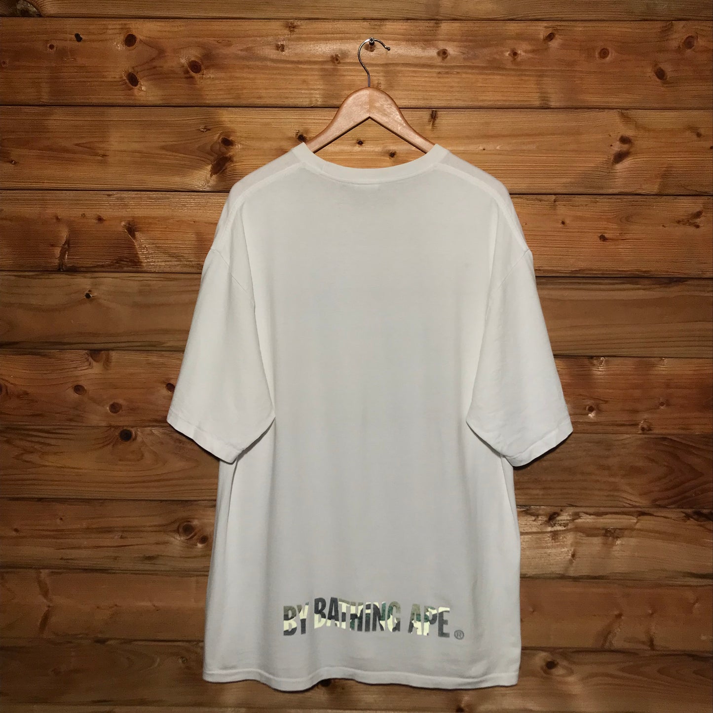 Bape, A Bathing Ape 3M Green Camo Face t shirt