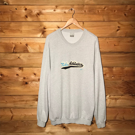 2002 Nike Athletics Centre Script Spellout sweatshirt