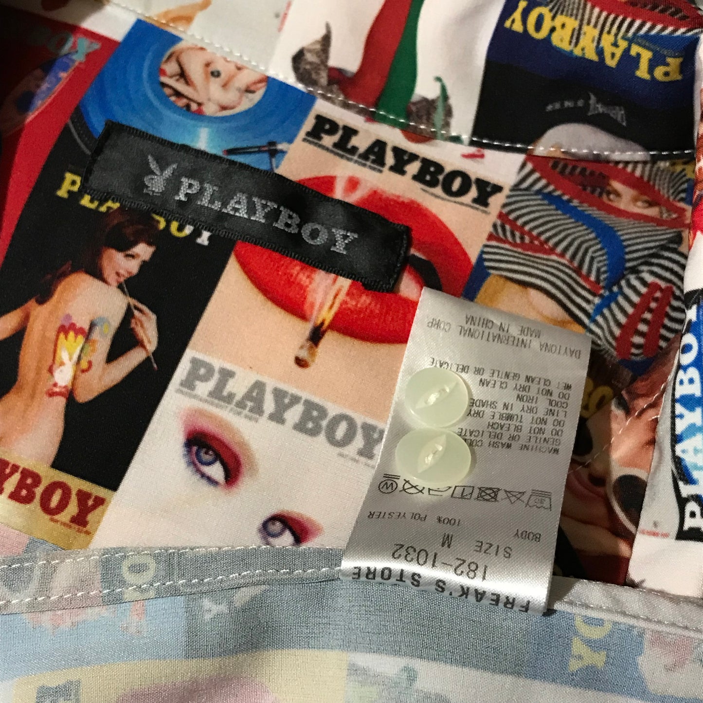 Playboy x Freaks Store Covers Print rayon shirt