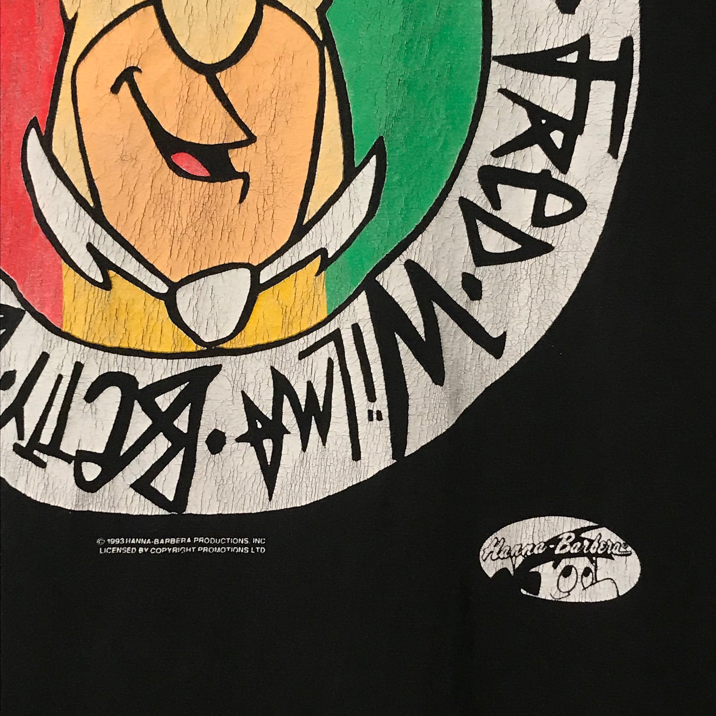 1993 The Flintstones Bedrock Possie Stüssy Parody t shirt