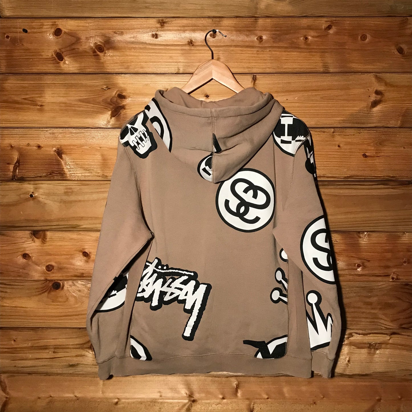 Stüssy Motifs AOP zip up hoodie