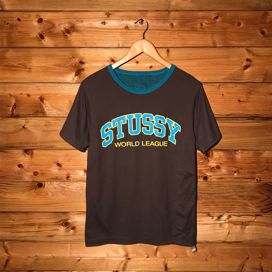 Stüssy World League Spellout Reversible t shirt