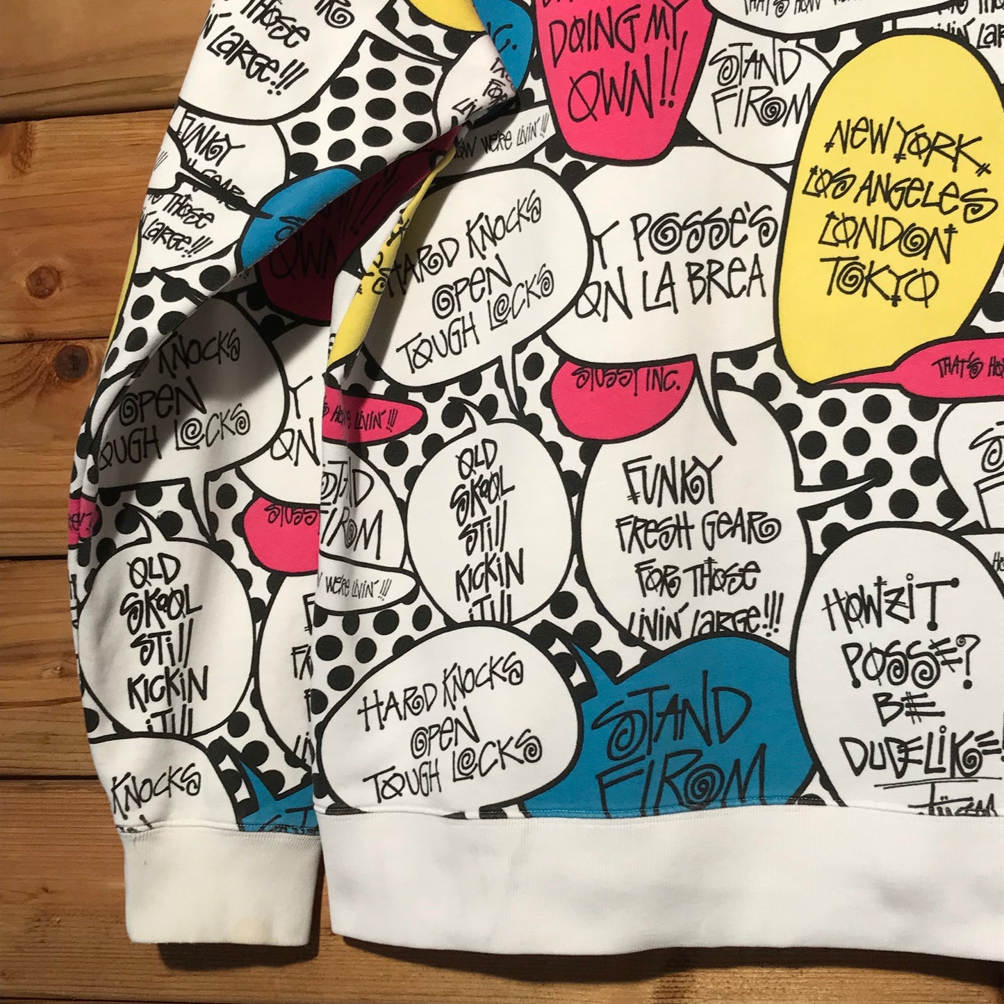 Stüssy Speech Bubbles zip up hoodie