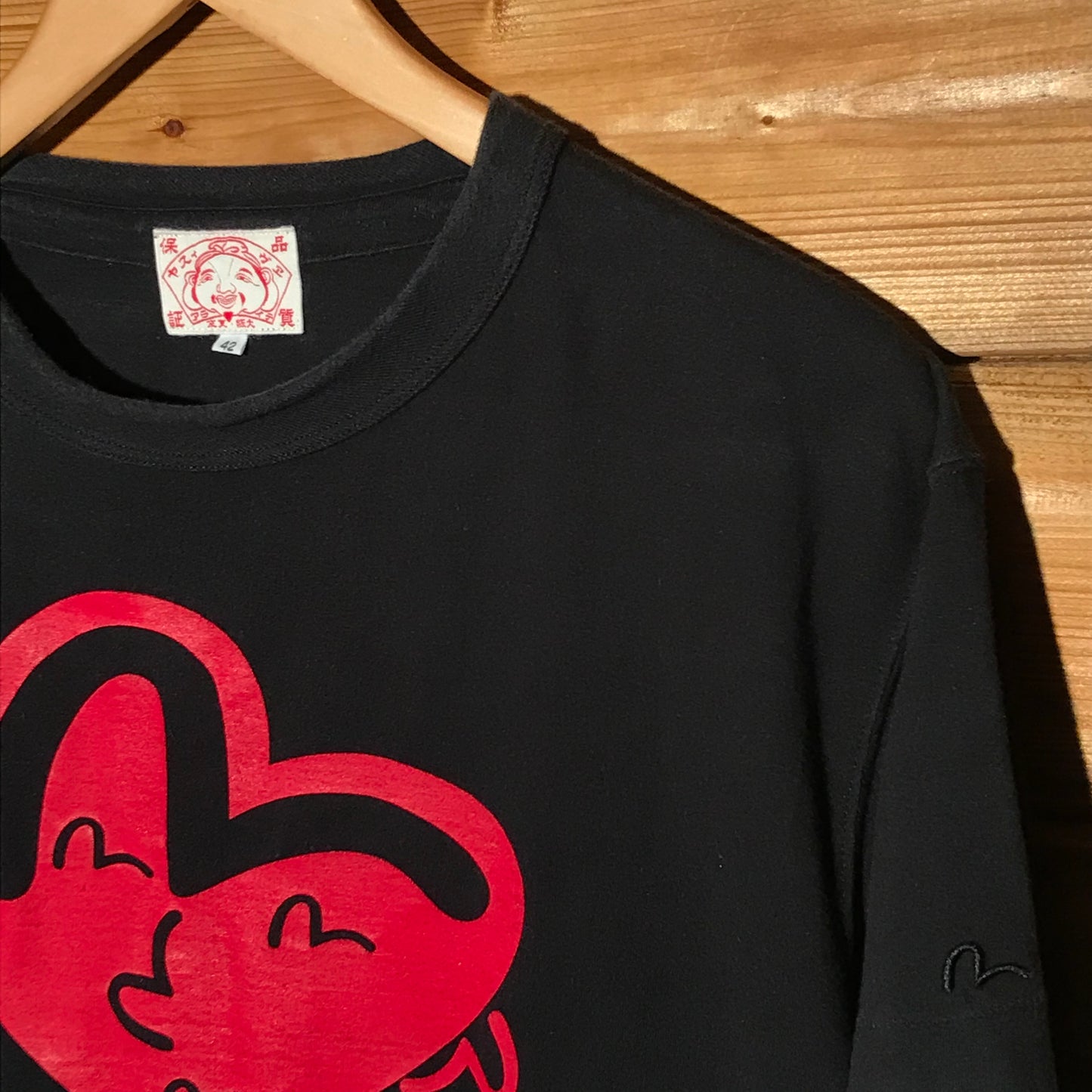 Evisu Love Heart Multi Gull t shirt