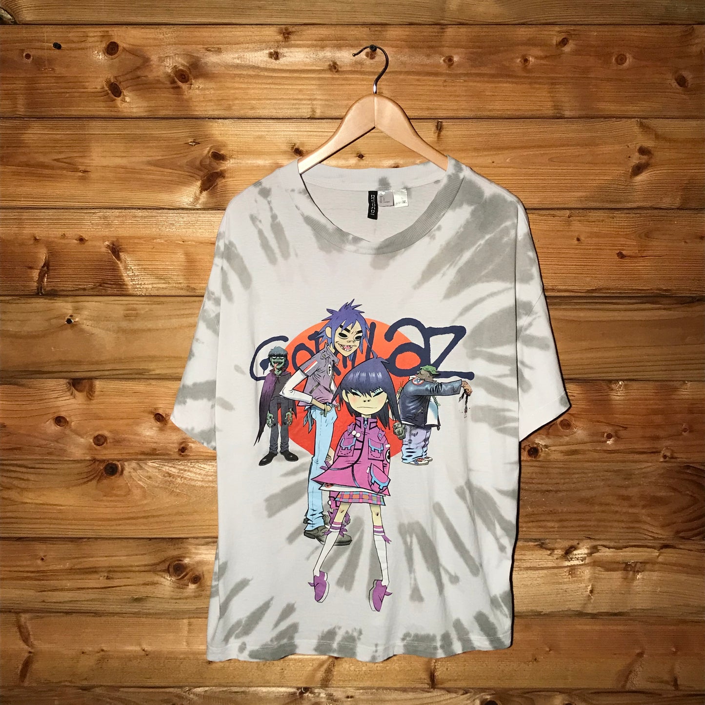 2021 Gorillaz Tye Dye Spiral t shirt