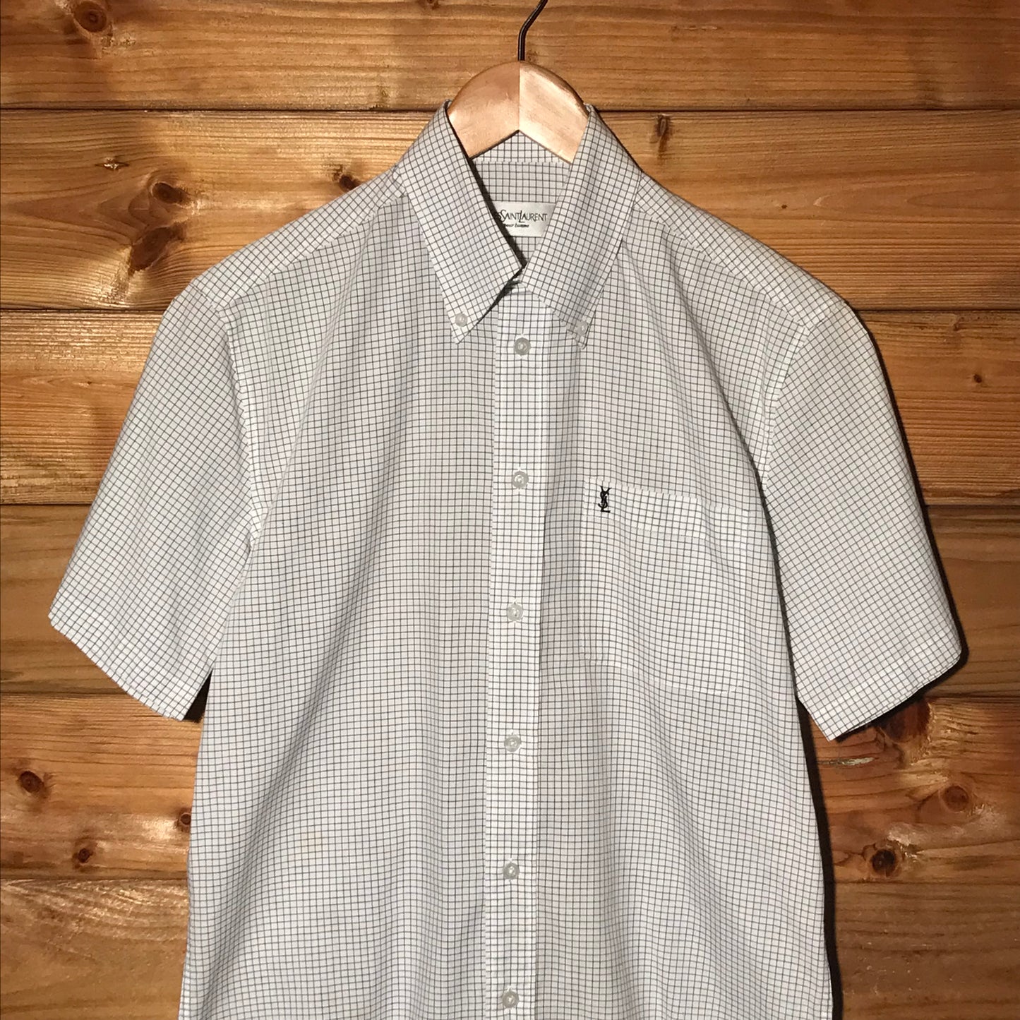 Yves Saint Laurent Grid button up shirt