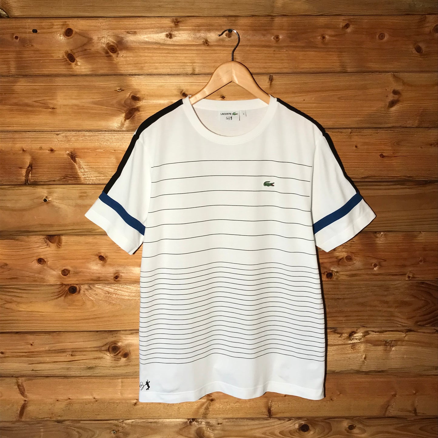 Lacoste x Andy Roddick Striped t shirt