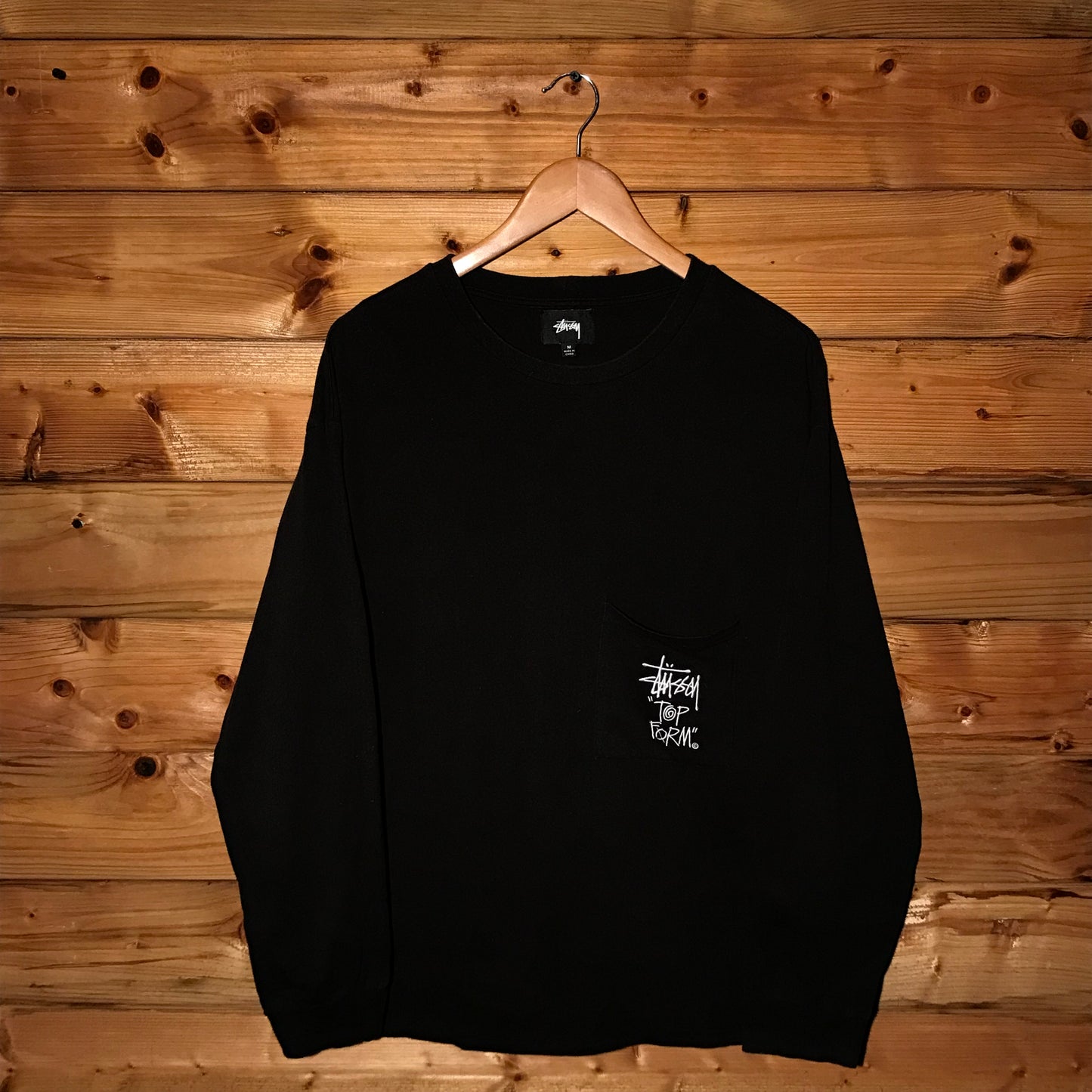 Stüssy Top Form long sleeve pocket t shirt