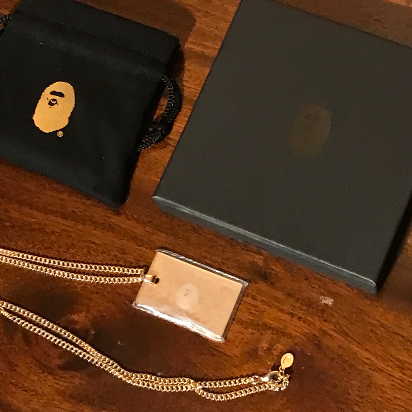 Bape, A Bathing Ape Members Card chain necklace