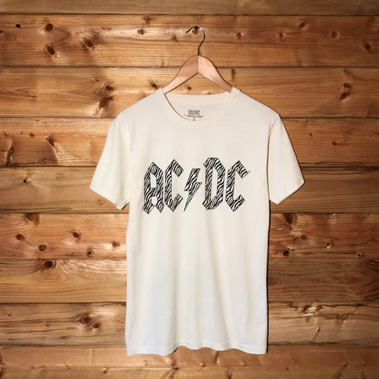 2021 AC/DC Zebra Print Spellout t shirt