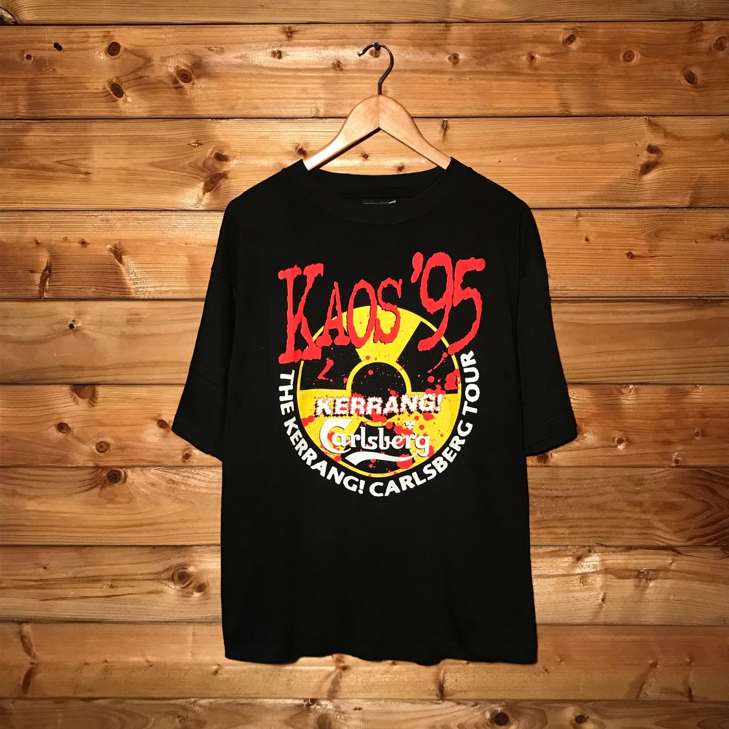 1995 Kerrang Carslberg Kaos Tour t shirt