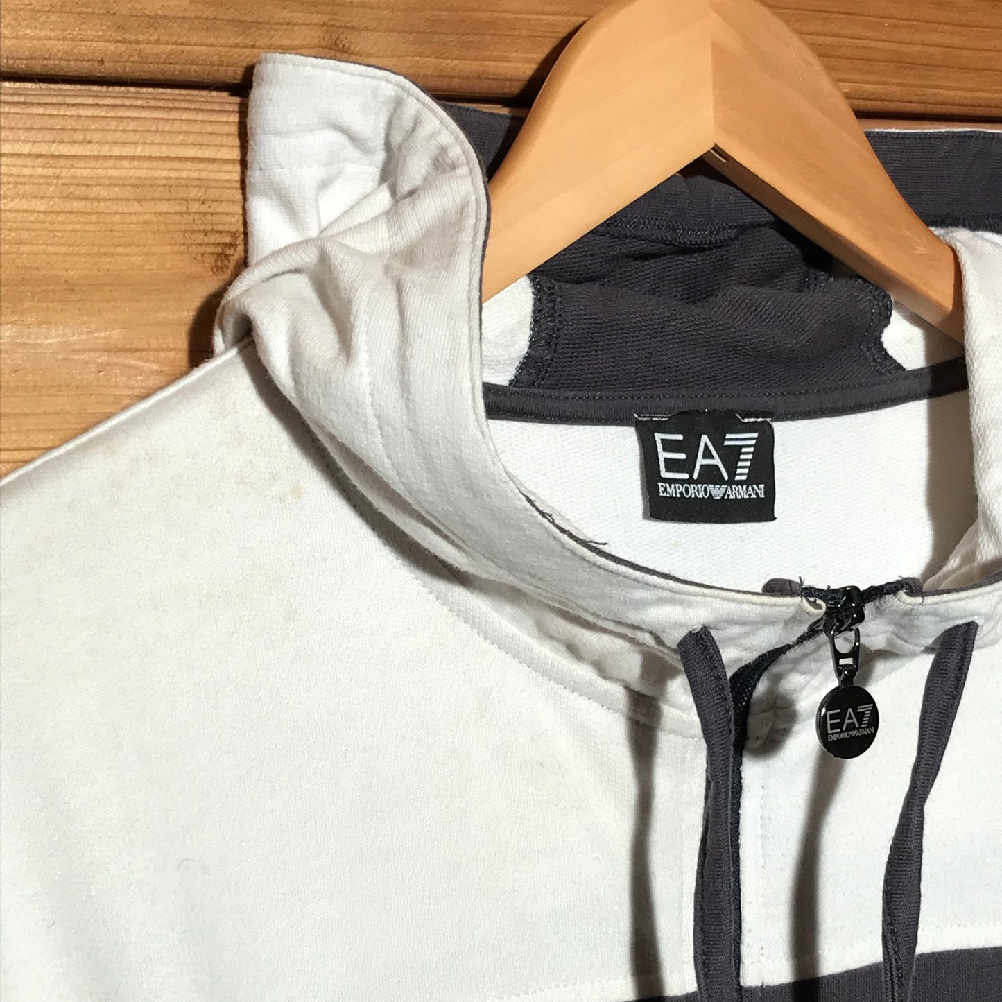 Emporio Armani EA7 Split zip up hoodie