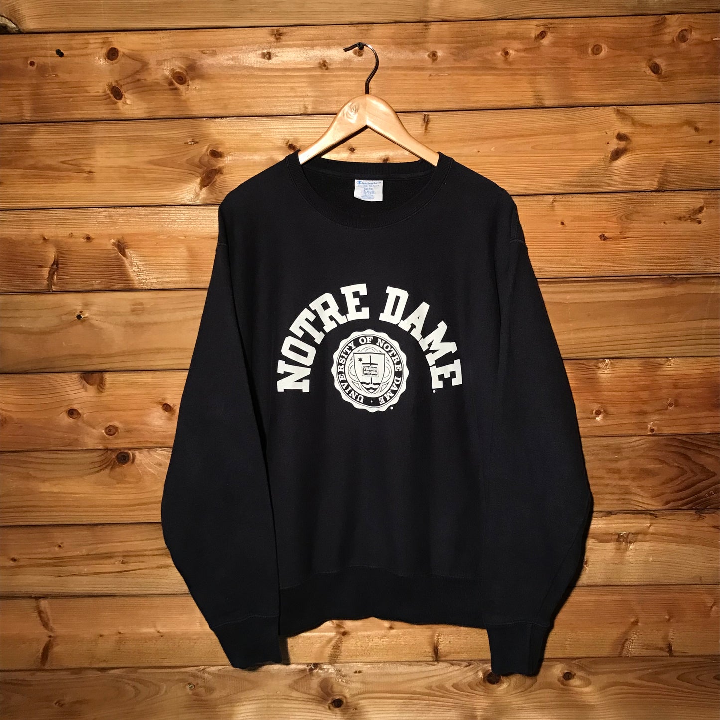 Champion Notre Dame Arc Spellout sweatshirt