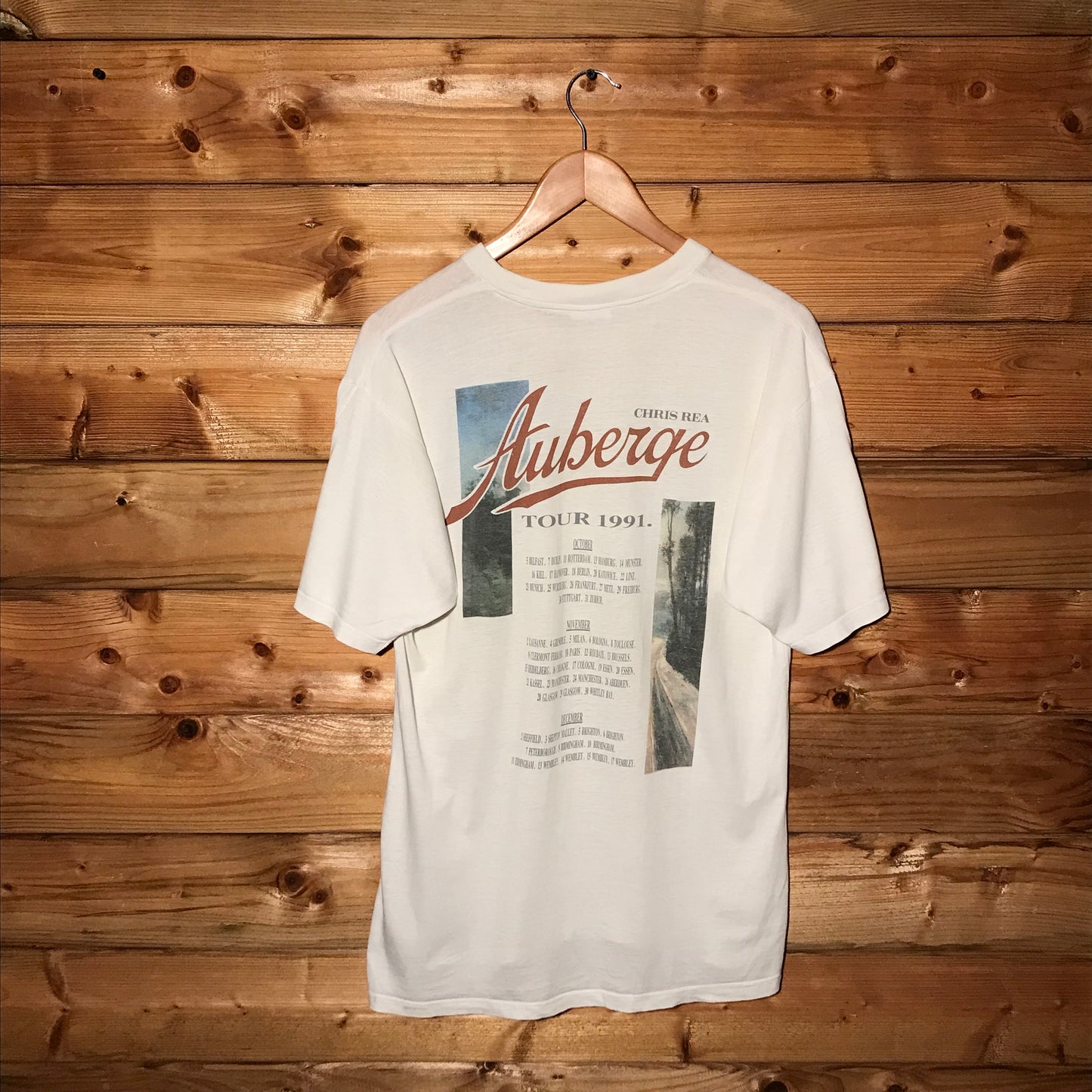 1991 Chris Rea Auberge Tour t shirt