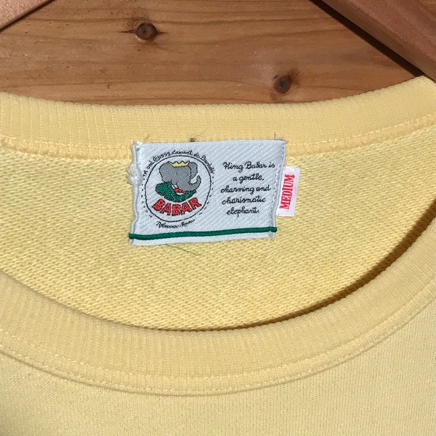 1995 Babar King Of The Elephants sweatshirt