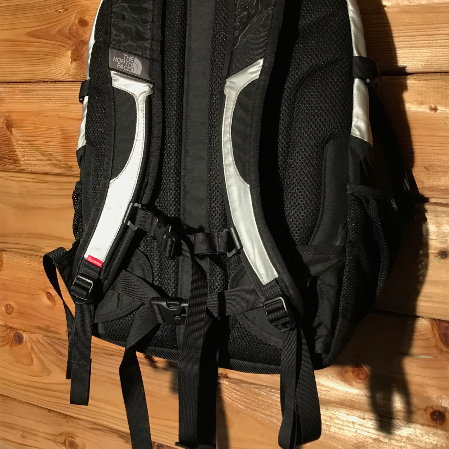 2018 Supreme x The North Face Metallic Borealis backpack bag