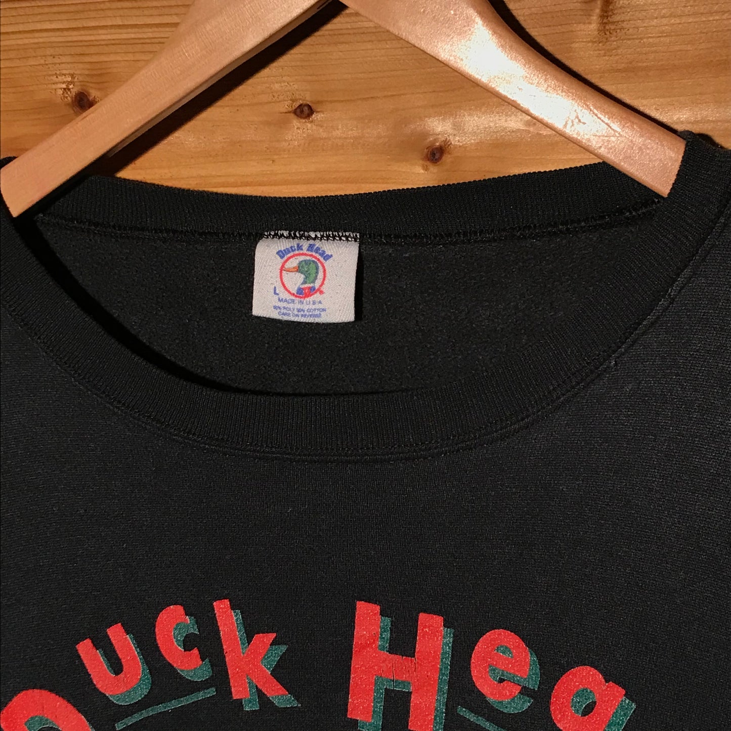 90s Duck Head Authorized Pattern Spellout sweatshirt