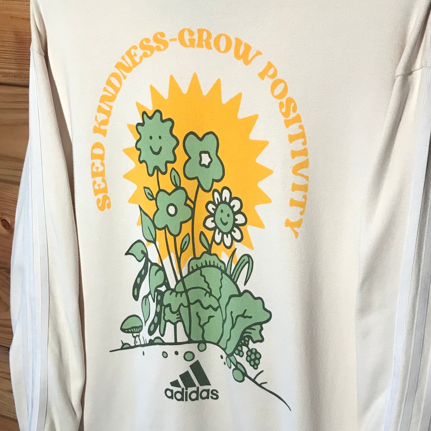 Adidas Seed Kindness Grow Positivity zip up hoodie