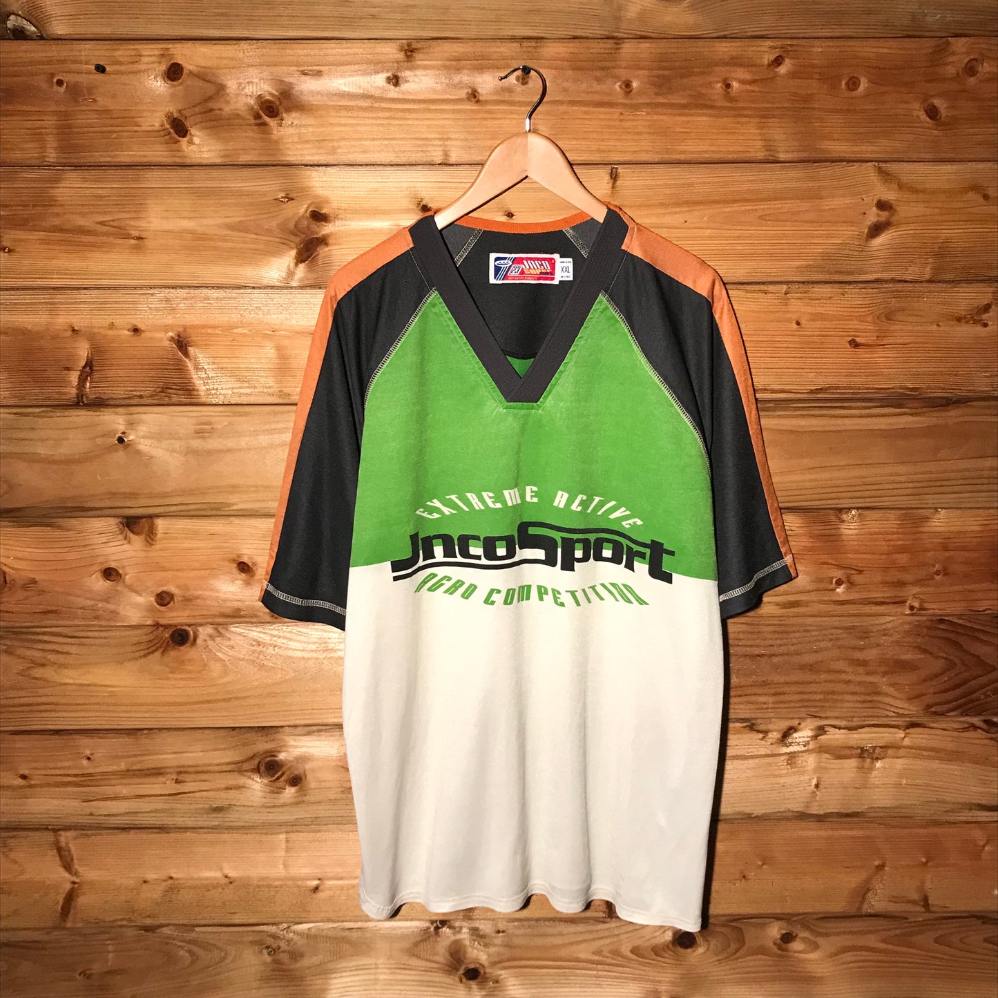 90s JNCO Super Sport Agro Competition Centre Spellout t shirt