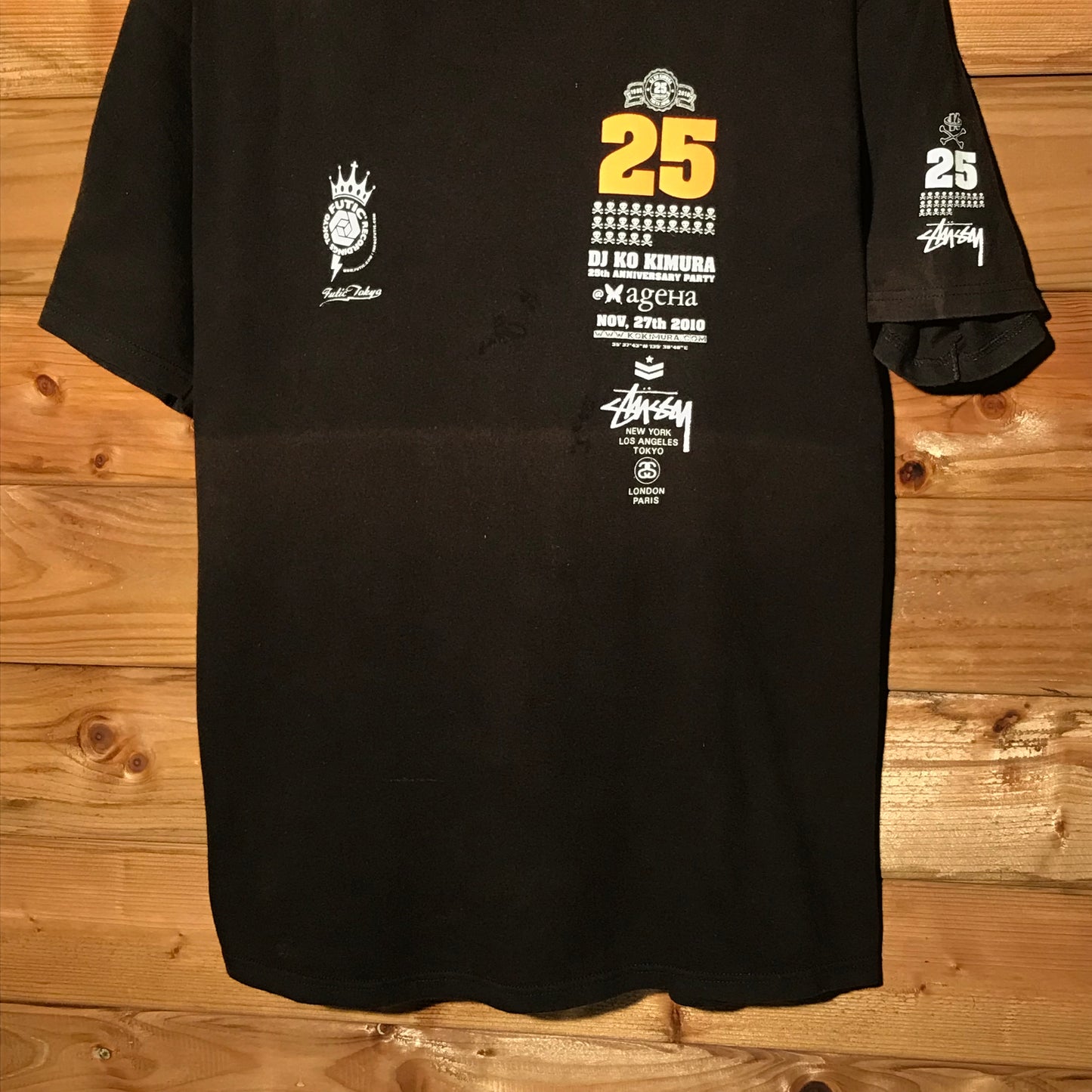 2010 Stüssy x DJ Ko Kimura 25th Anniversary Party t shirt