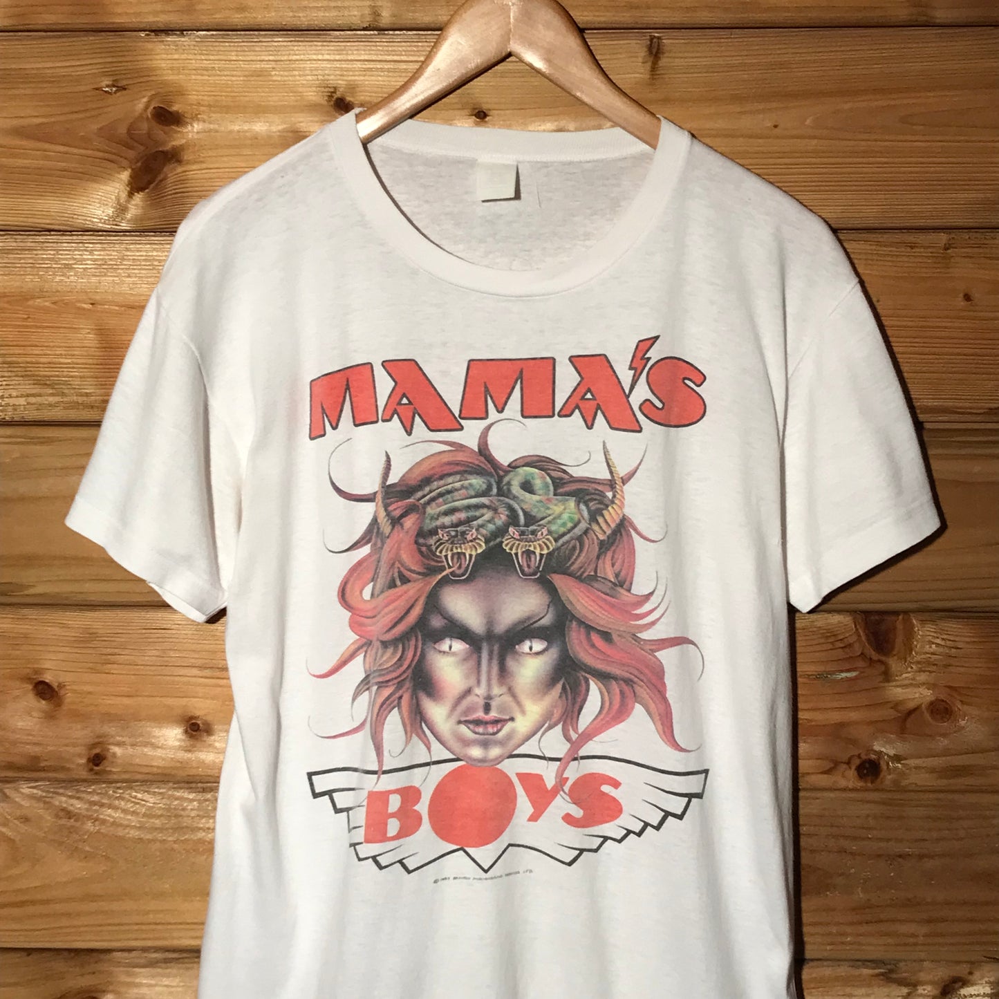 1985 Mama's Boys Power and Passion World Tour t shirt