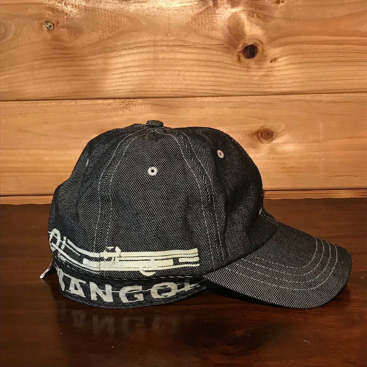 Kangol Wrapped Spellout denim cap