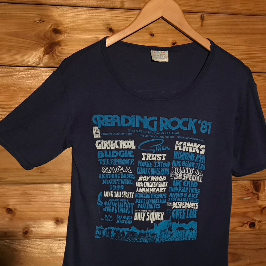 1981 Reading Rock Festival Lineup t shirt