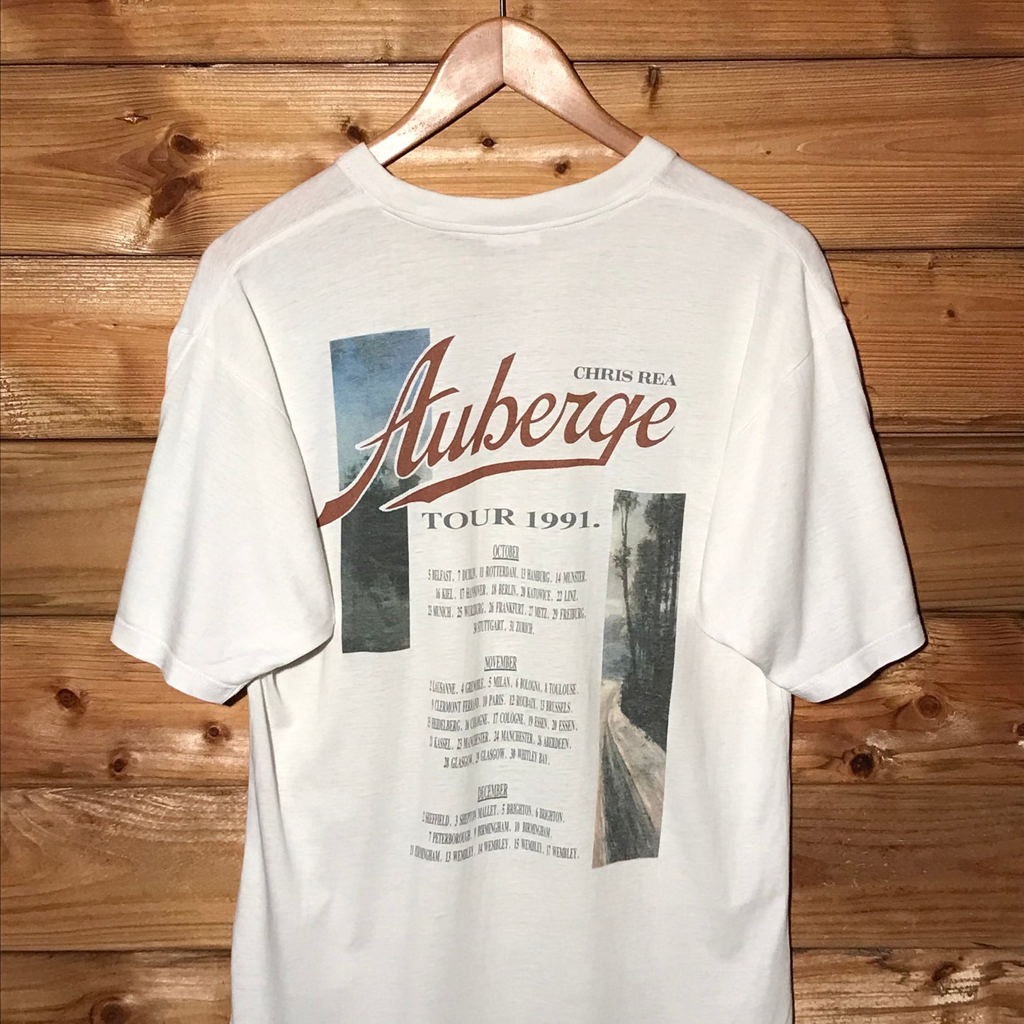 1991 Chris Rea Auberge Tour t shirt