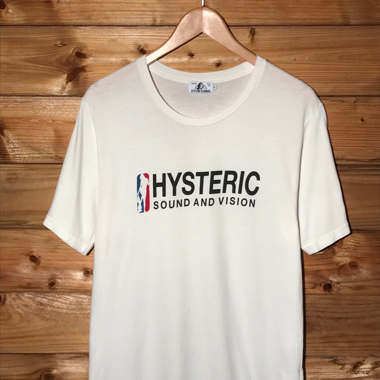 Hysteric Glamour Sound and Vision Centre Spellout t shirt