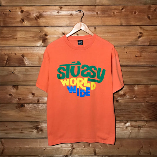 Stüssy World Wide Spellout t shirt