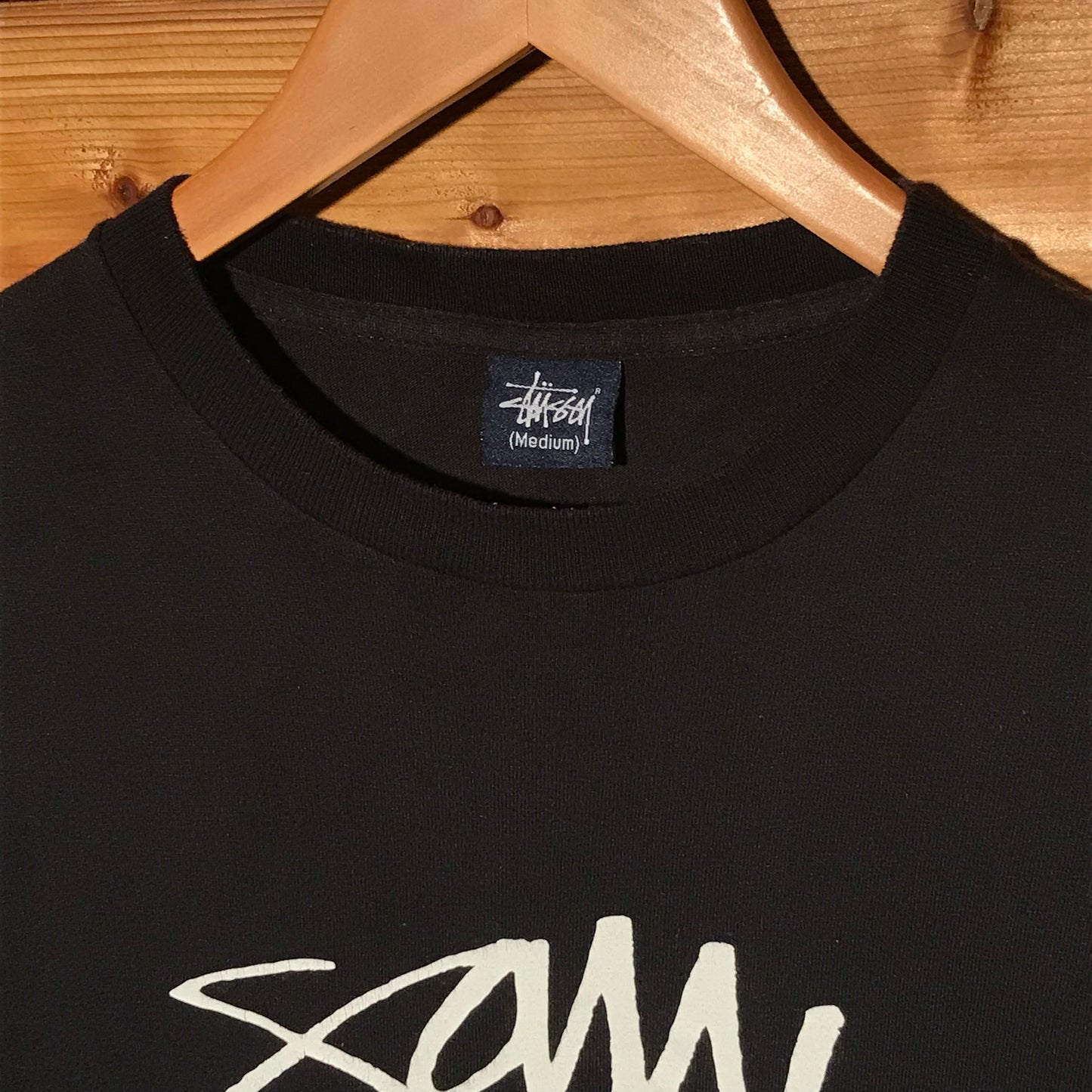 2005 Stüssy x Saw Recordings Double Spellout t shirt