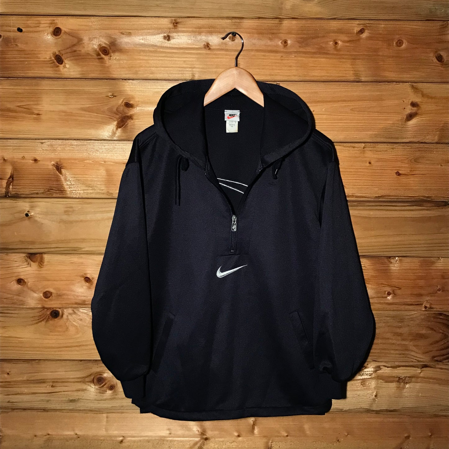 90s Nike Centre Swoosh half zip hoodie