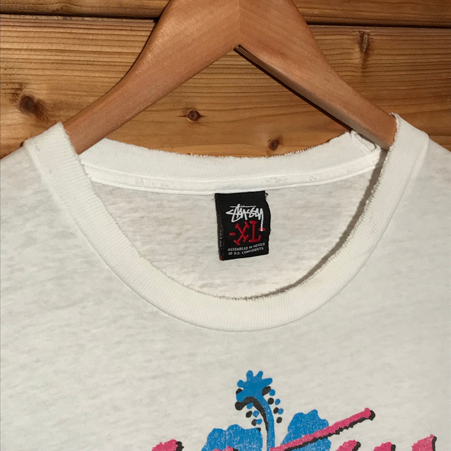 Stüssy Aloha Floral Surf Photo t shirt