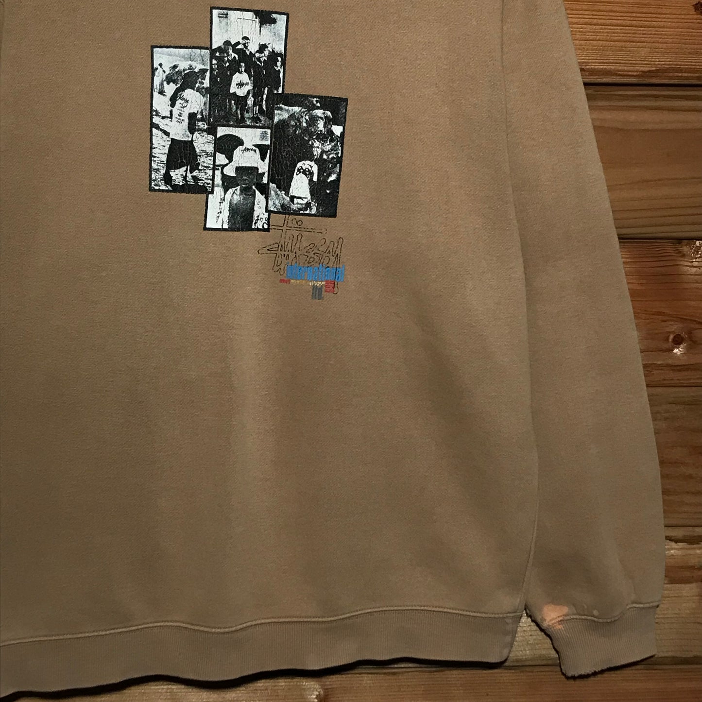 1998 Stüssy International Stock Poster Photo Collage sweatshirt