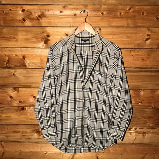 Burberry Nova Check Pattern long sleeve button up shirt