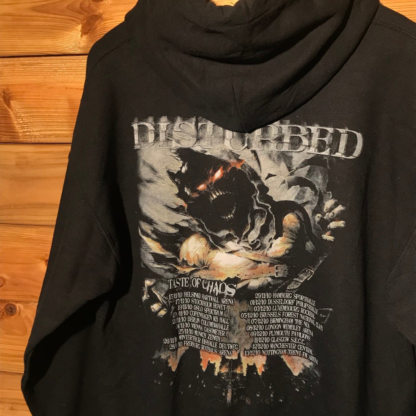 2010 Disturbed Asylum Taste Of Chaos Tour hoodie