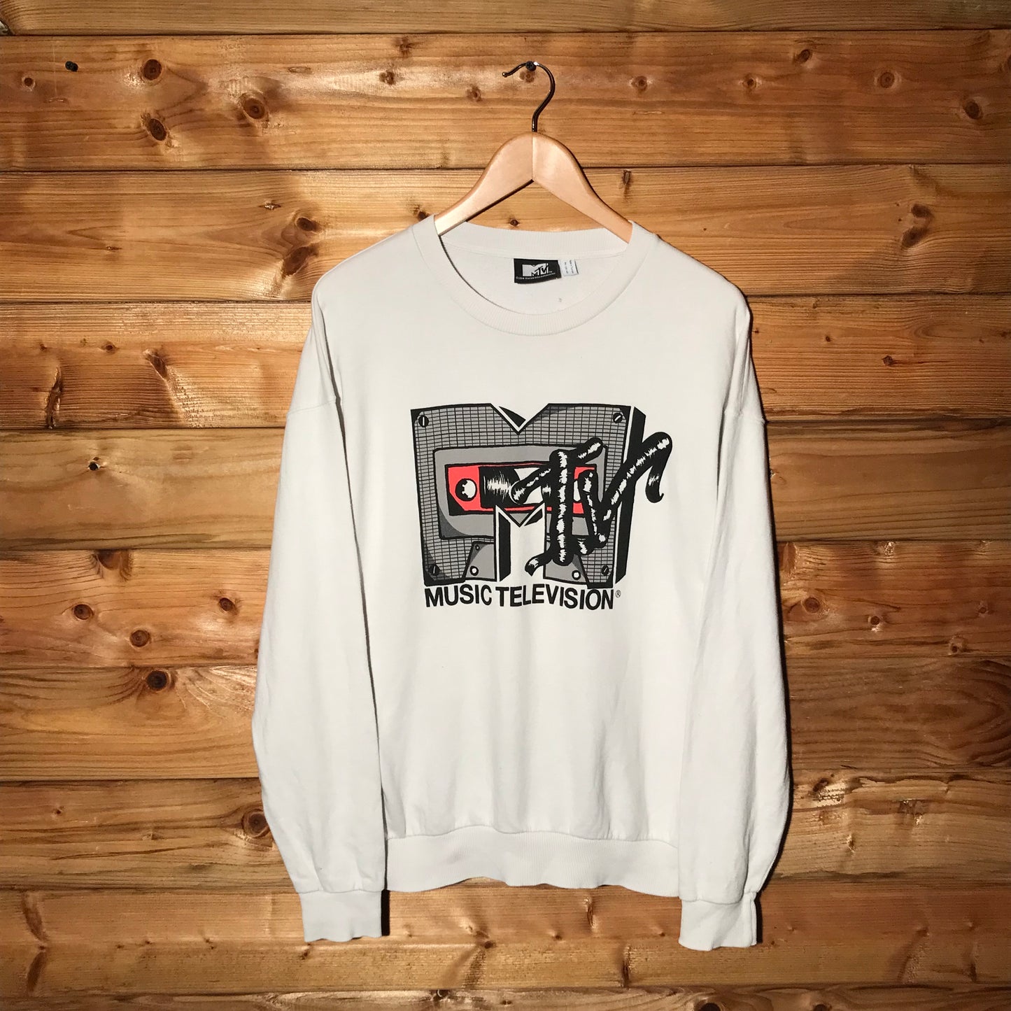 2014 MTV Music Television Cassette Tape Spellout sweatshirt