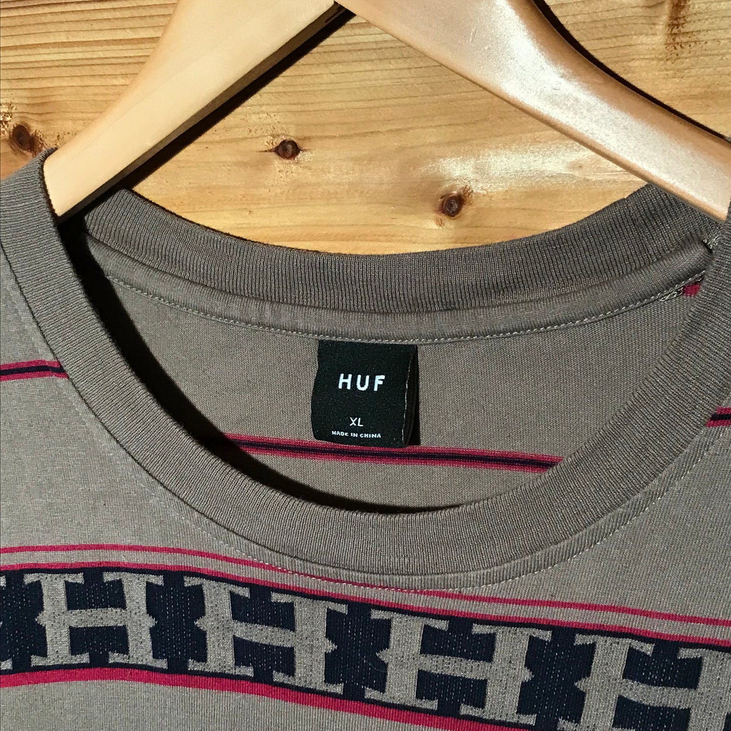 HUF Multi Striped Pocket t shirt