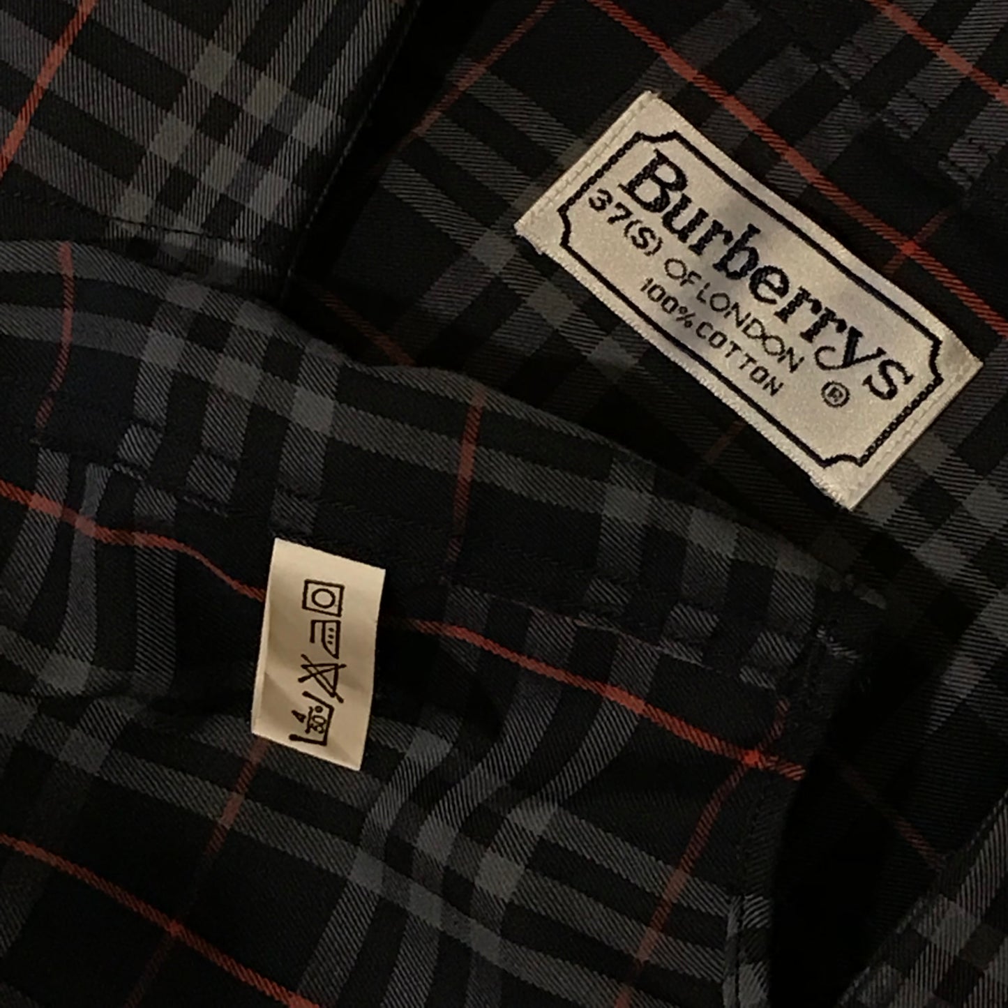 90s Burberry Nova Check Pattern long sleeve button up shirt