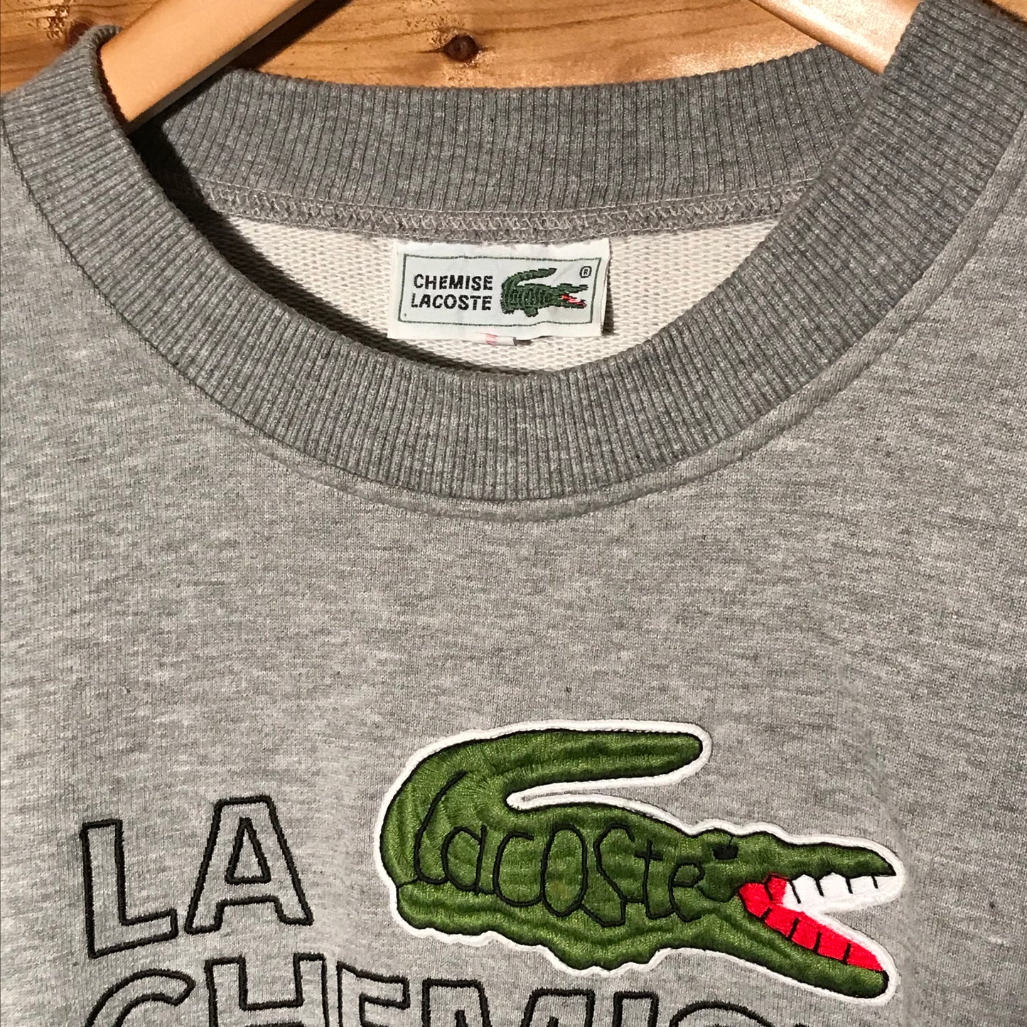 90s Lacoste La Chemise Spellout sweatshirt