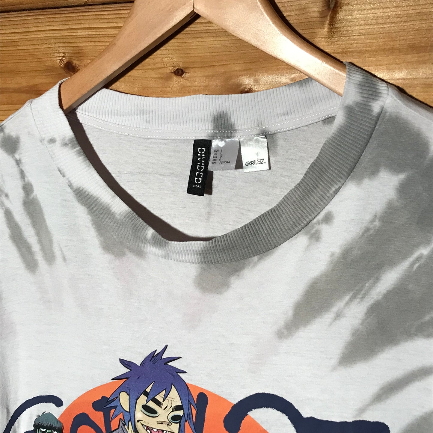 2021 Gorillaz Tye Dye Spiral t shirt