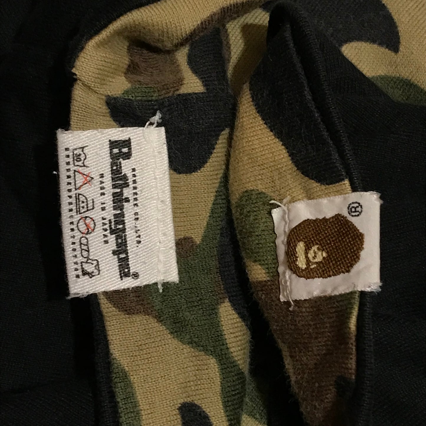 Bape, A Bathing Ape Reversible Classic Camo long sleeve t shirt