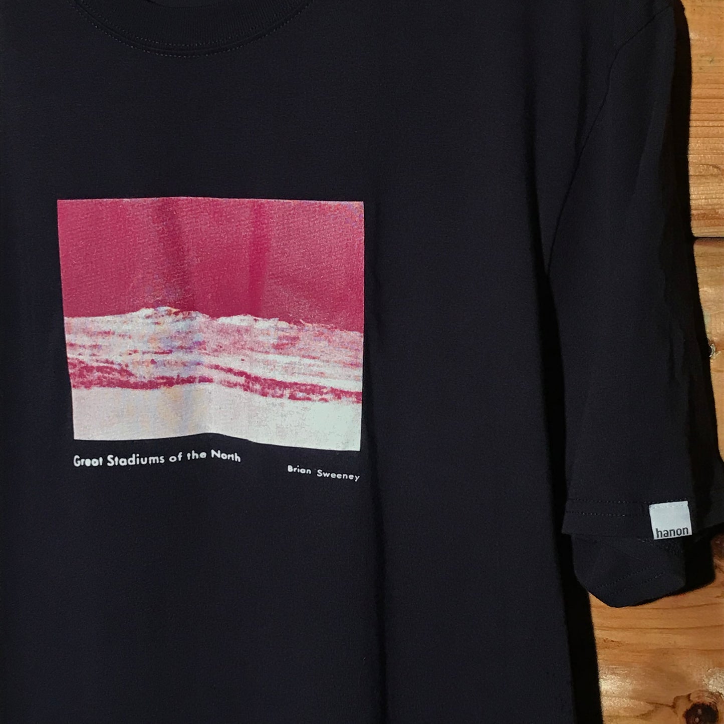 Hanon x Brian Sweeney Great Stadiums of the North t shirt