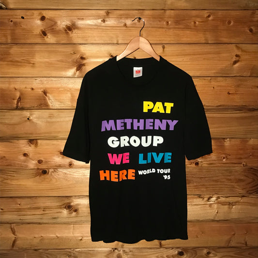 1995 Pat Metheny Group We Live Here World Tour t shirt